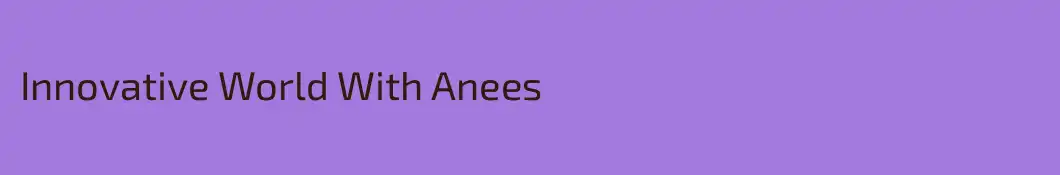 Innovative World With Anees